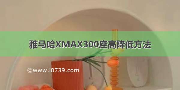 雅马哈XMAX300座高降低方法